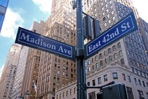 grattacieli in Madison Avenue, New York