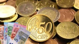 monete da 50 centesimi in 100 euro