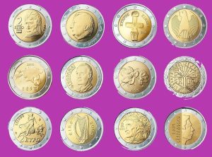 5 monete da 2 euro più rare