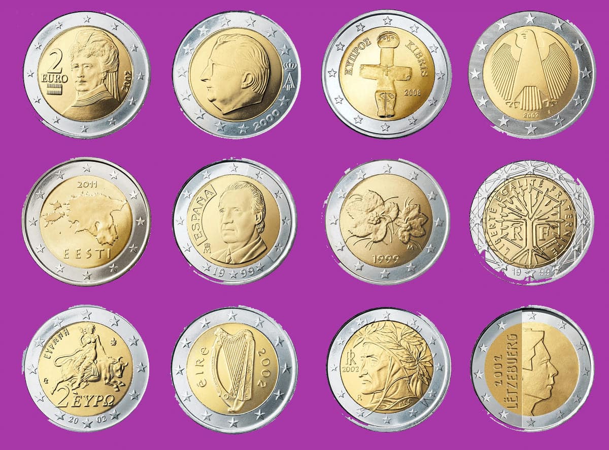 Monete da 2 euro da tenere a lungo