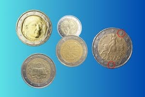 Monete da 2 euro errorate