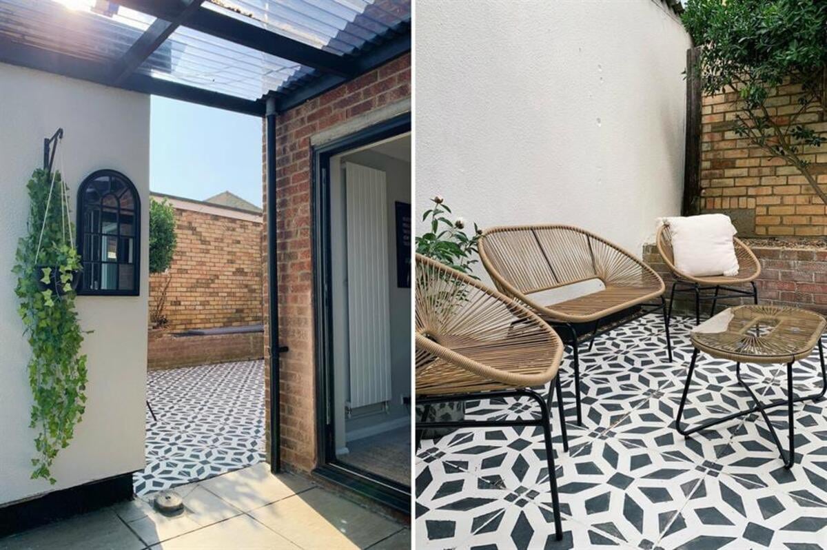 Una terrazza vecchia trasformata con meno di 60 euro