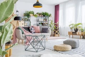 appartamento con piante
