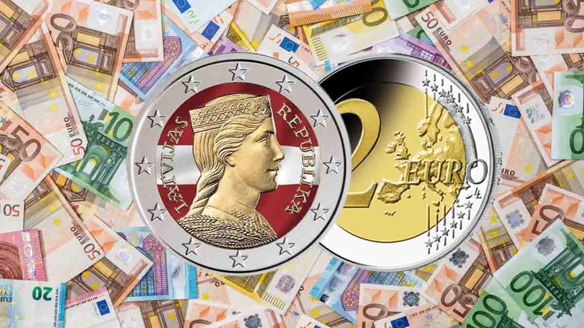 moneta da 2 euro Latvijas 2014