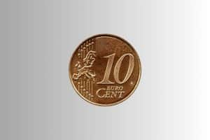3200€ per una moneta belga da 10 centesimi del 1999