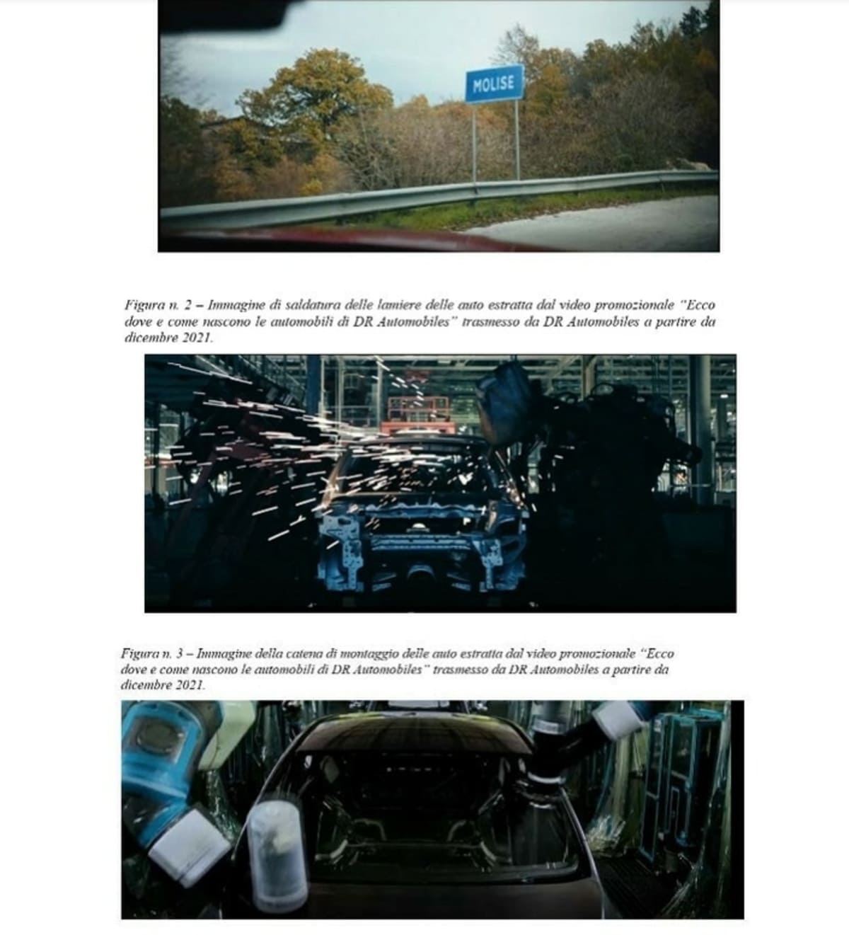 Il marchio comunica regolarmente con immagini che mostrano le auto che escono dalle linee di produzione