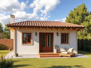 Una casa prefabbricata con veranda per tutta la famiglia a 16.629 euro