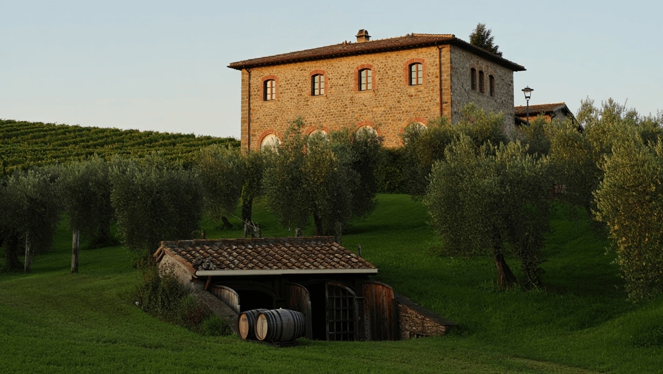 Stile e comodità: ville e masserie con cantina da 32.500 euro