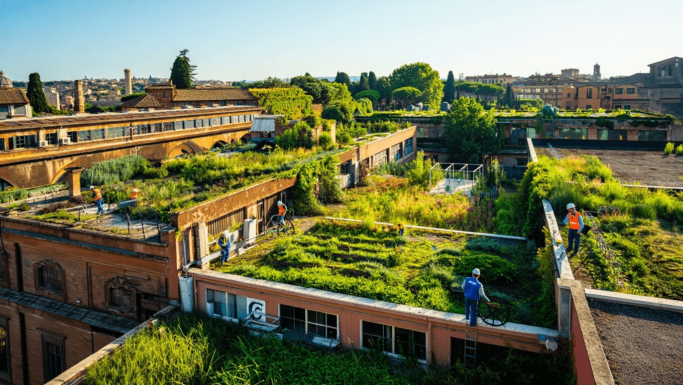 Roma, l’ex deposito Atac diventa il più grande giardino pensile d'Italia