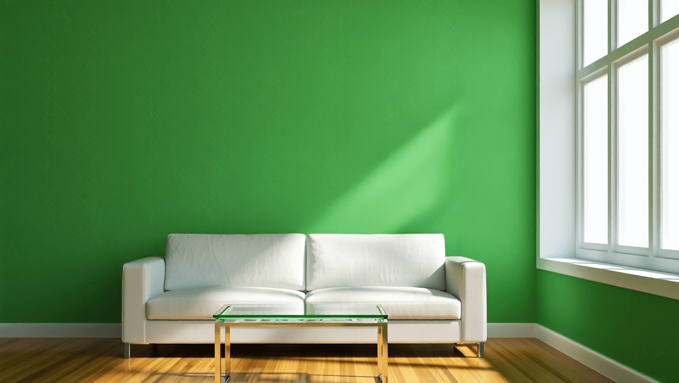 Le tonalità di verde per le pareti che cambiano volto alla casa