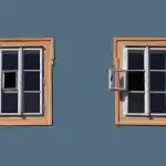 Vista esterna di una casa circolare stile anni '70 in un contesto residenziale